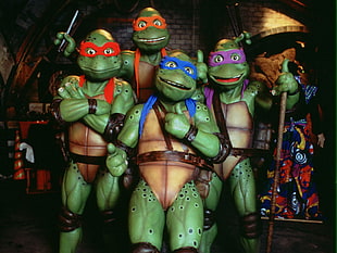 Teenage Mutant Ninja Turtle group picture