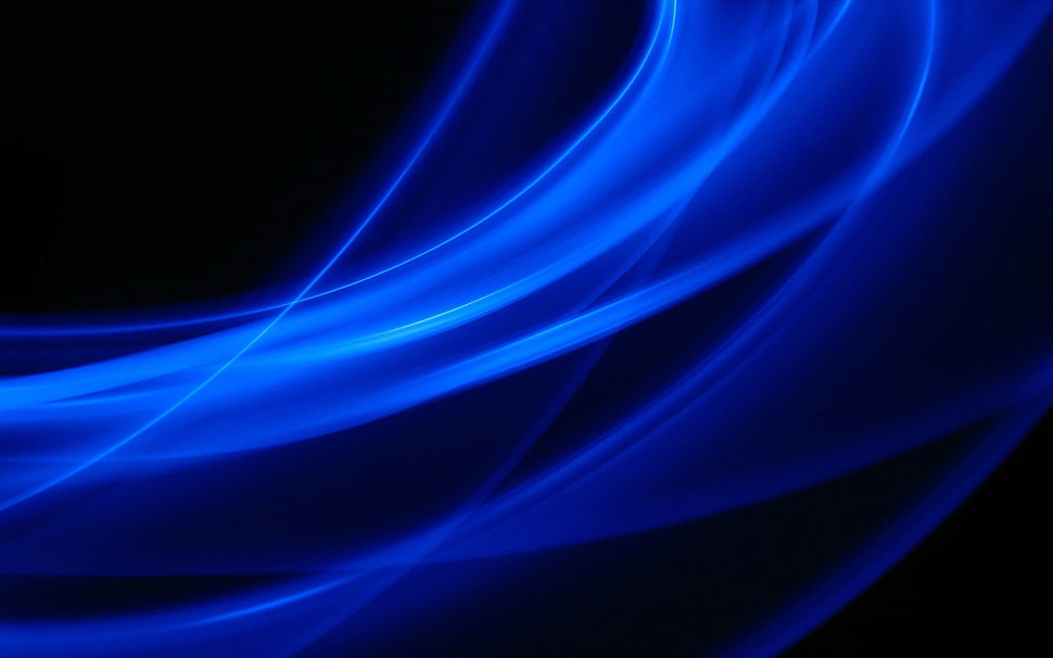 blue digital wallpaper HD wallpaper