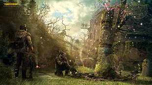 game application screenshot, Survarium, apocalyptic, forest HD wallpaper