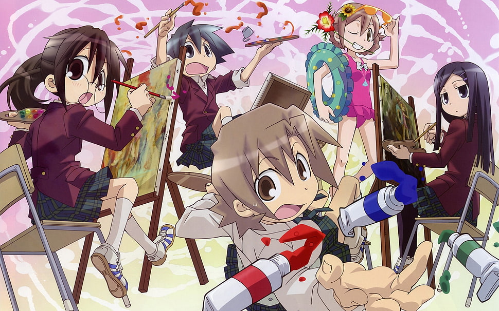 Anime characters HD wallpaper