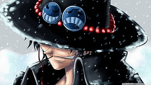 anime character wallpaper, One Piece, Portgas D. Ace, anime boys, hat