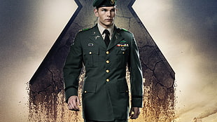 Men's black military uniform movie character wallpaper, X-Men: Days of Future Past, Marvel Comics, uniform
