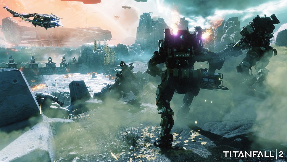 Titanfall 2 game poster HD wallpaper