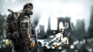 soldier wallpaper, Tom Clancy's The Division, artwork, video games