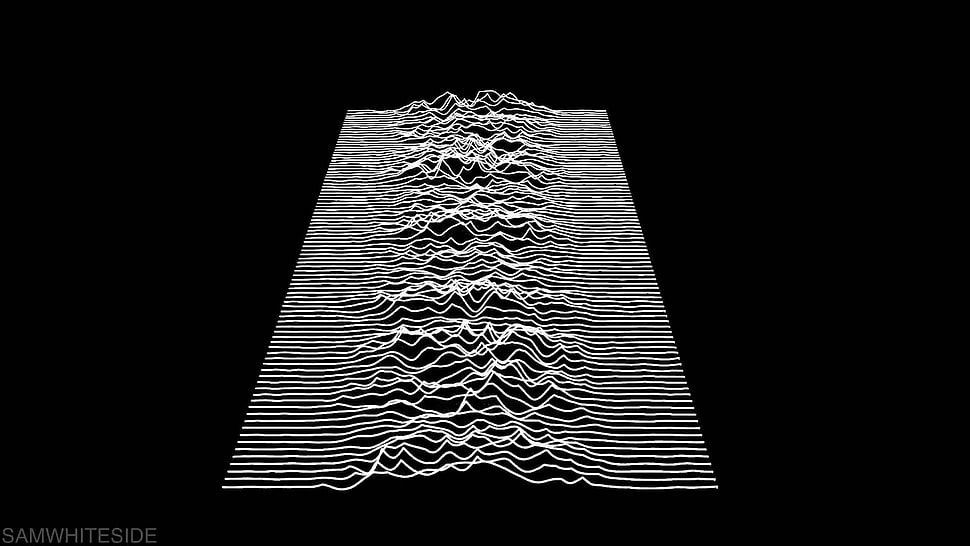 white and black area rug, simple background, lines, Joy Division HD wallpaper