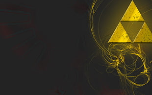 The Legend of Zelda logo digital wallpaper