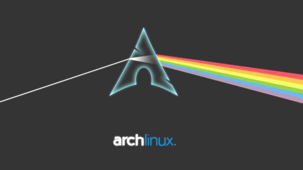 Arch Linux logo, Arch Linux, Linux, Pink Floyd HD wallpaper