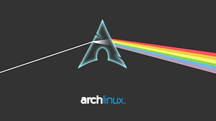 Arch Linux logo, Arch Linux, Linux, Pink Floyd HD wallpaper