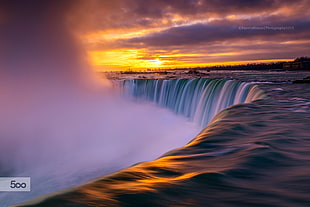 white waterfalls, landscape, Niagara Falls