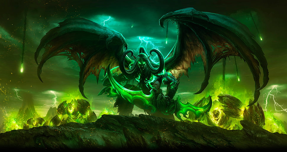 Ilidan Stormage of Warcraft HD wallpaper