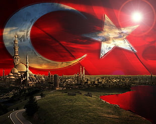 Turkey flag wallpaper, Turkey, Turkish, flag