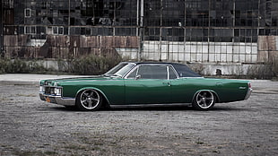 green and black classic coupe, car, tuning, Chevrolet, classic car