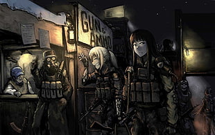 soldiers painting, manga