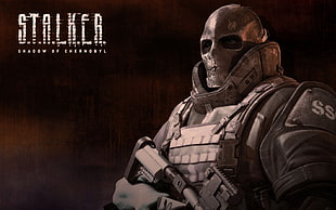 Stalker graphic case, video games, S.T.A.L.K.E.R.: Shadow of Chernobyl, Army of Two HD wallpaper