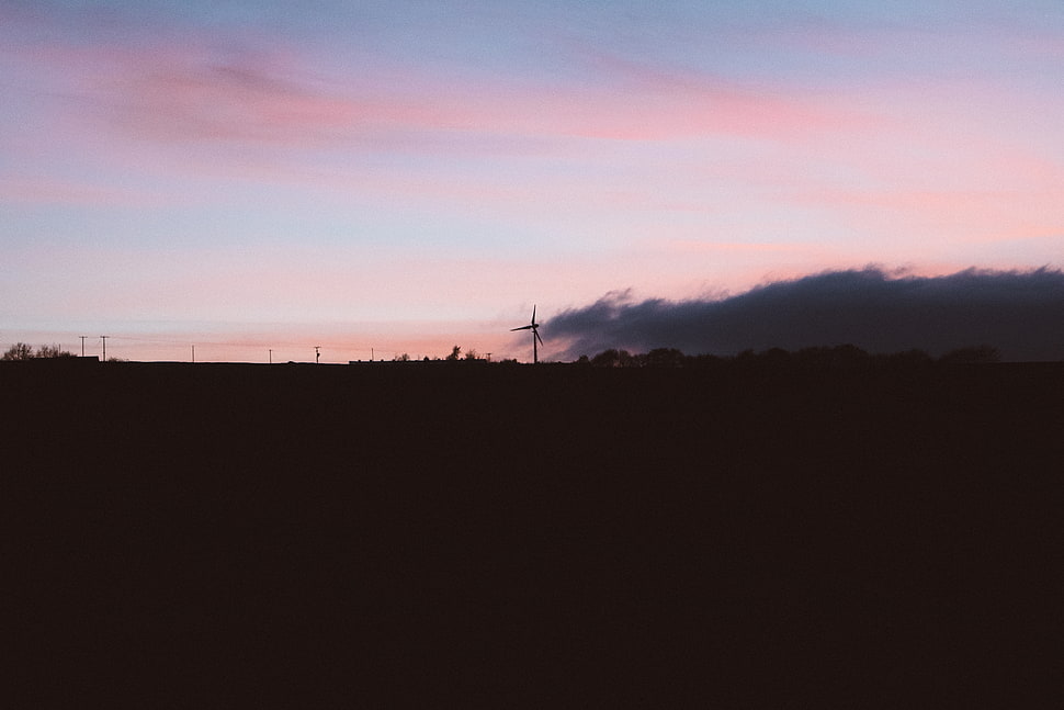 orange stratus clouds, Sunset, Sky, Wind generator HD wallpaper