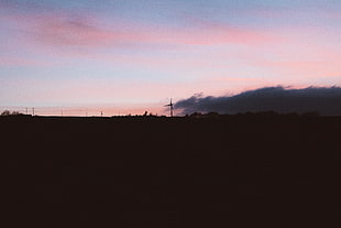 orange stratus clouds, Sunset, Sky, Wind generator