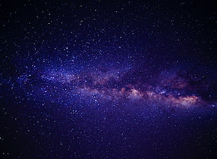 Blue Pink and White Andromeda Galaxy Way HD wallpaper