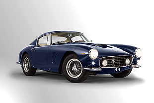 classic blue coupe, Ferrari, blue cars, vehicle, Ferrari 250 GTO