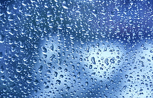 moist of water on glass