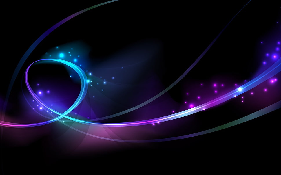 purple and blue light graphics wallpaper HD wallpaper
