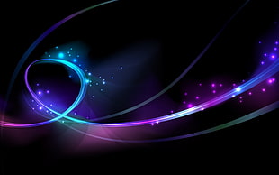 purple and blue light graphics wallpaper
