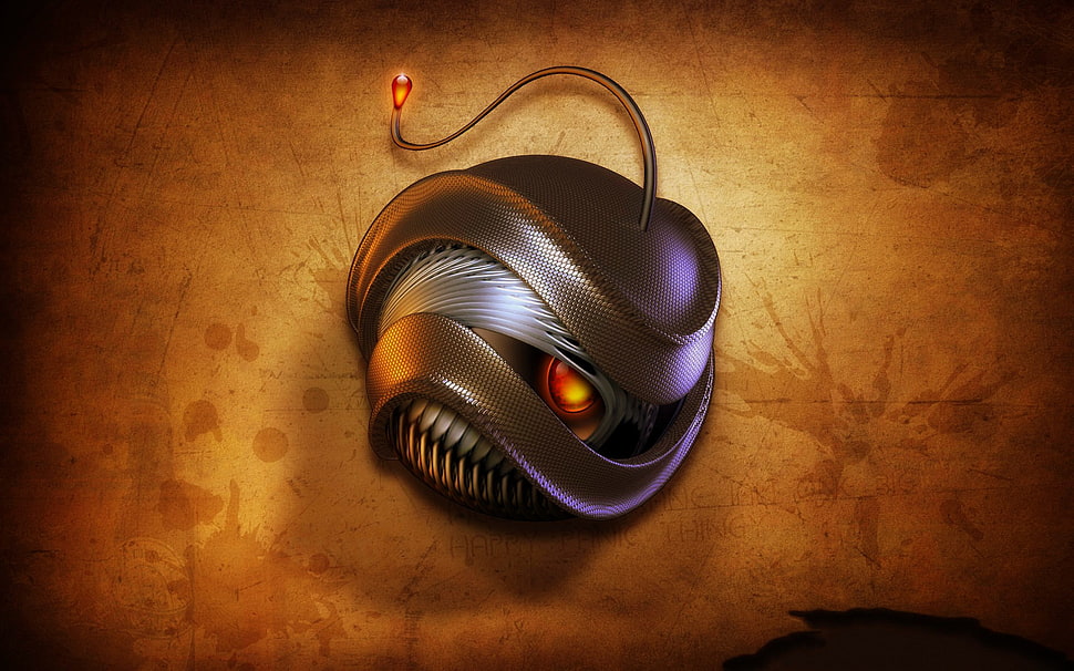 brown and gray monster 3D photo HD wallpaper