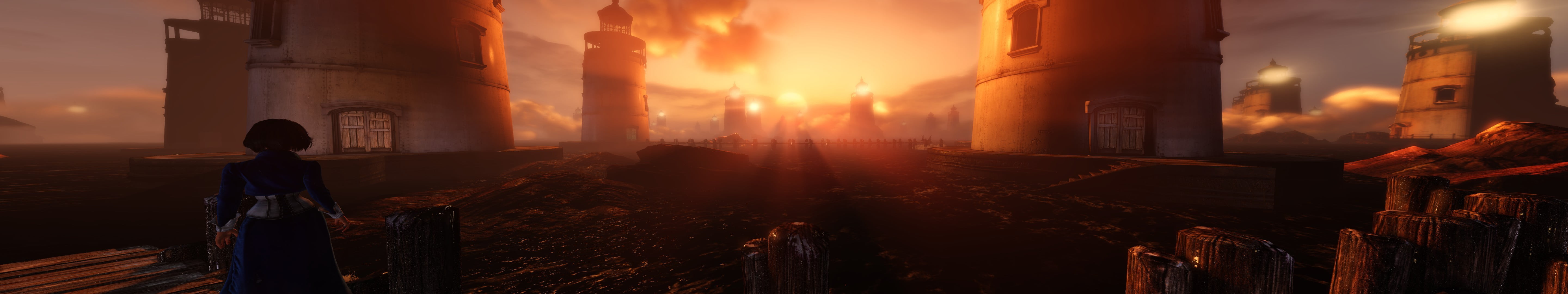 city buildings, BioShock Infinite
