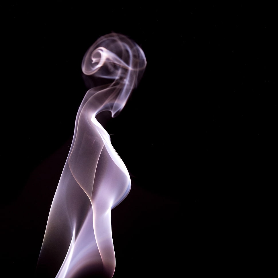 purple flame illustration HD wallpaper