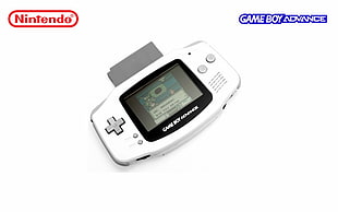 white Nintendo Game Boy Advance console, GameBoy Advance, Nintendo, consoles, video games