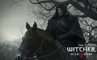 The Witcher Wild Hunt graphic wallpaper, The Witcher 3: Wild Hunt, video games, Geralt of Rivia HD wallpaper