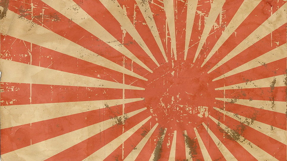Old Japanese flag HD wallpaper