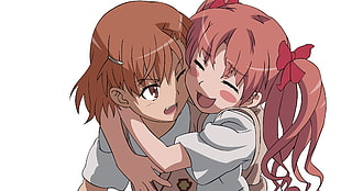 couple hugging anime character