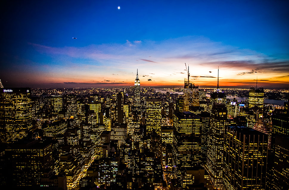 buildings during night time, york HD wallpaper