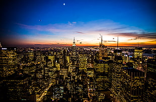buildings during night time, york HD wallpaper