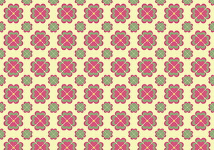 illustration of red and brown floral digital wallpaper HD wallpaper
