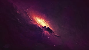 dust clouds and cosmic body HD wallpaper