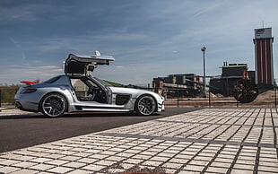 silver Mercedes-Benz SLS coupe, Prior Design, Mercedes-Benz, Mercedes-Benz SLS AMG, Mercedes-Benz SLS AMG PD900GT