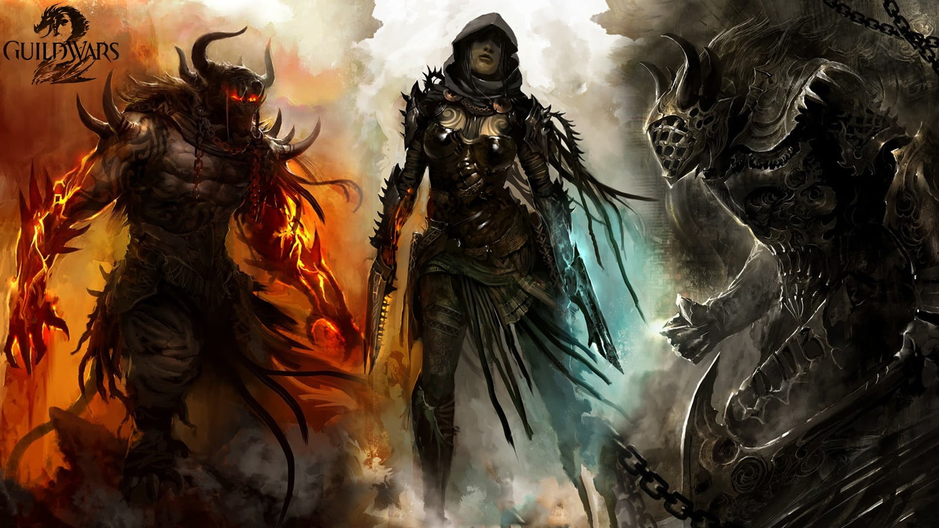 Guildwars 2 digital game wallpaper, Guild Wars 2, video games, Charr, gw2