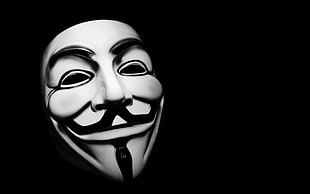 Guy Fawkes mask, Guy Fawkes, mask, V for Vendetta, hackers