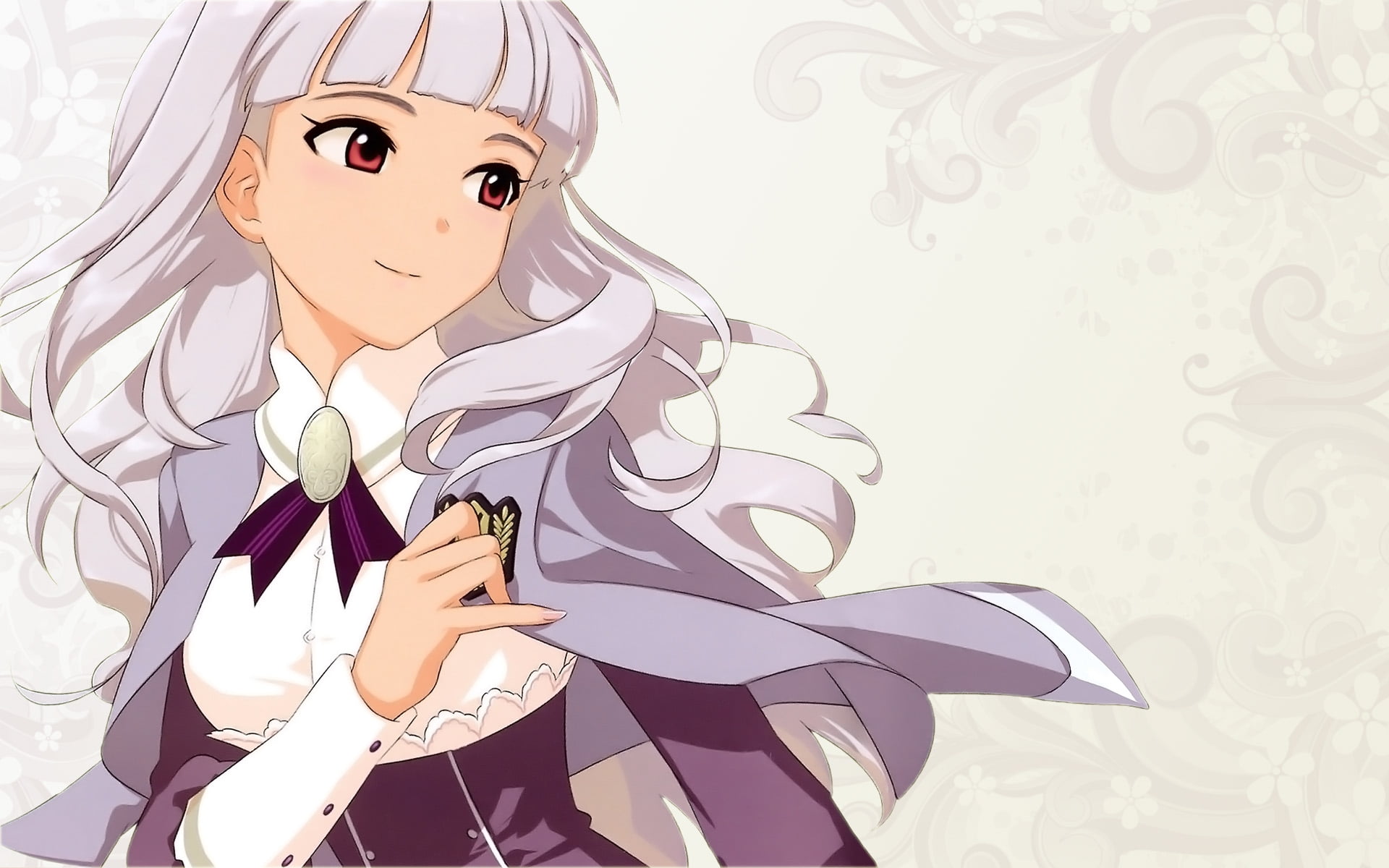 Female anime character with white hair HD wallpaper | Wallpaper Flare