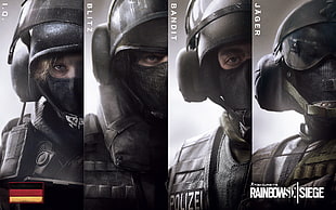 Rainbow Siege collage, Rainbow Six: Siege, computer game, people, SWAT