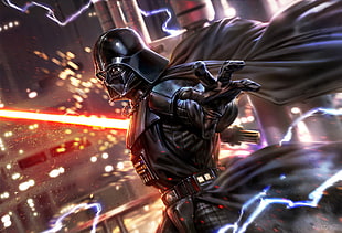 Star Wars Darth Vader digital wallpaper, fan art, digital art, Star Wars, Darth Vader