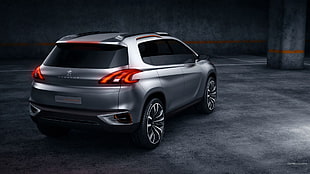 gray Peugeot SUV, Peugeot Urban Crossover, concept cars, car