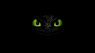 Toothless 3D wallpaper, How to Train Your Dragon, black, Toothless, simple background
