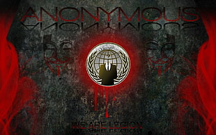 Anonymous logo, hacking, Anonymous