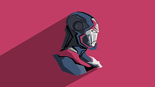 Iron Man head art HD wallpaper