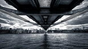 gray concrete bridge, Millennium Bridge, bridge, London HD wallpaper