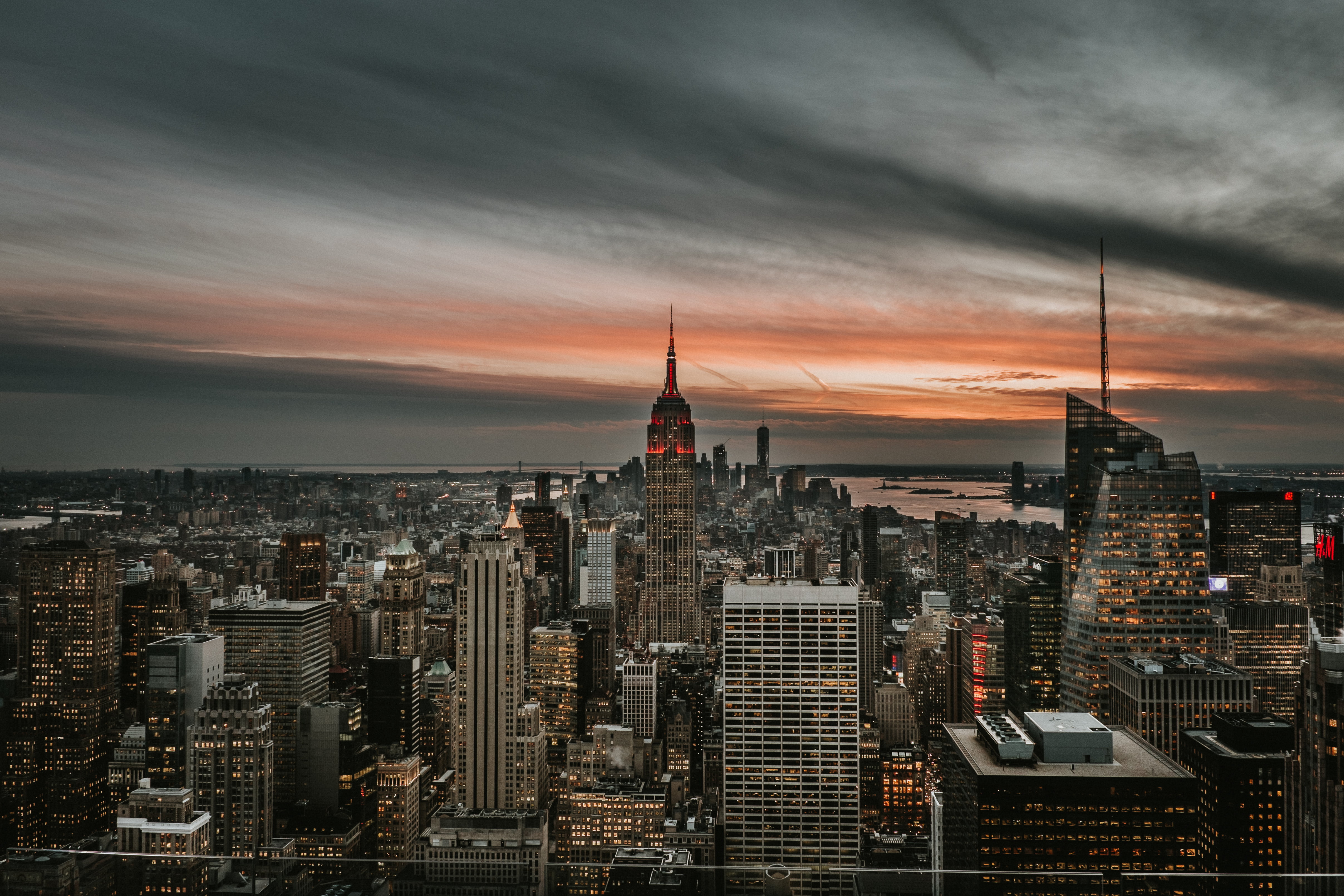 bird's eye view of a city