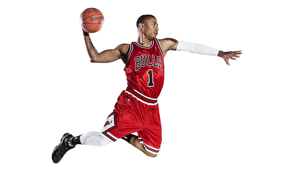 Derrick Rose pose for dunk HD wallpaper