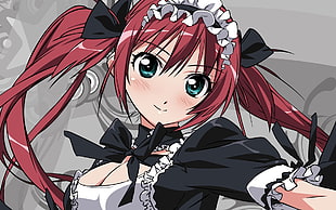 red haired girl anime character